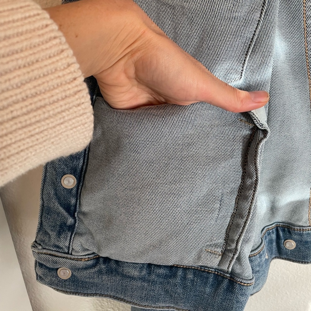 Pistola Denim Sherpa Collared Jacket Size M - Picture 6 of 7